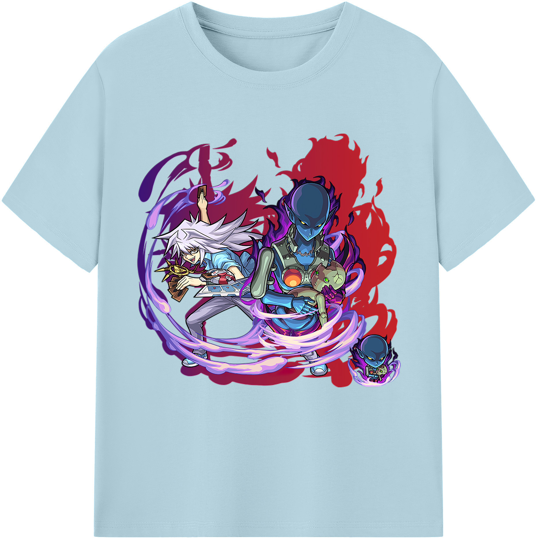 （画像用） 遊☆戯☆王 Yu-Gi-Oh! 綿100％半袖Tシャツ（フロントプリント）